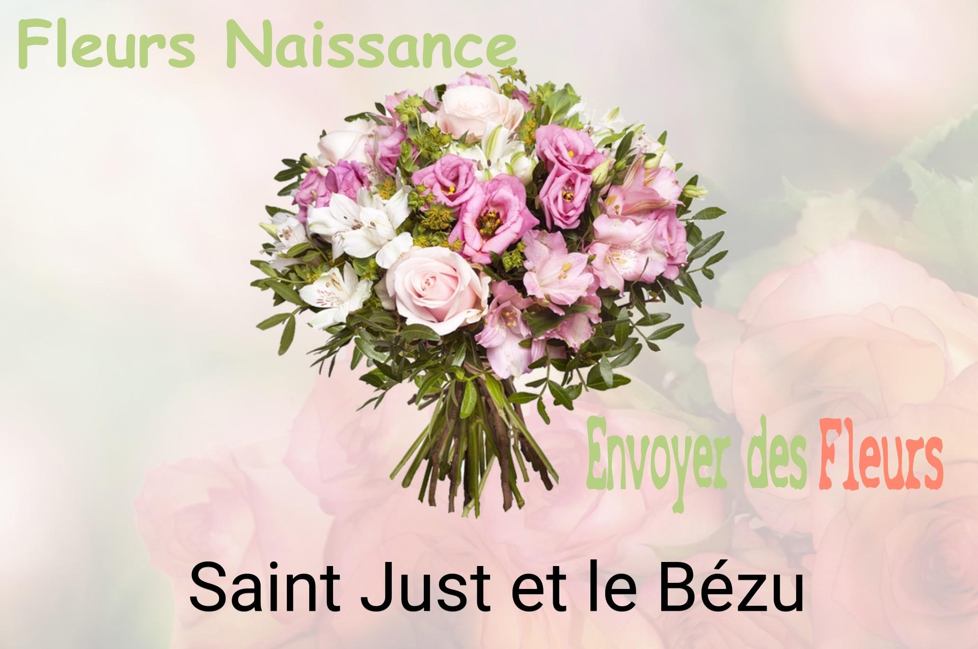 Bouquet de fleurs de naissance livré à Saint-Just-et-le-Bézu
