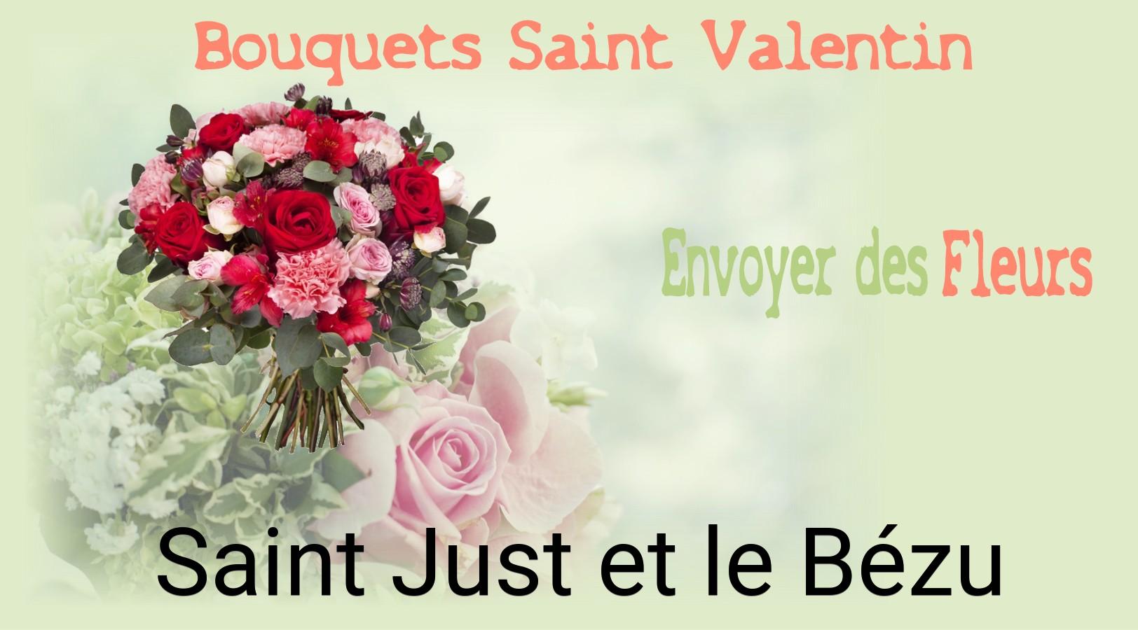 Roses de Saint-Valentin livrées à Saint-Just-et-le-Bézu